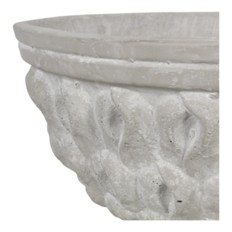 Bloempot Molina, cement, lengte 42,5 cm, breedte 42,5 cm, hoogte 33 cm