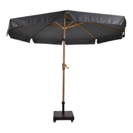 Parasol Libra houtlook grijs maat: 3 meter