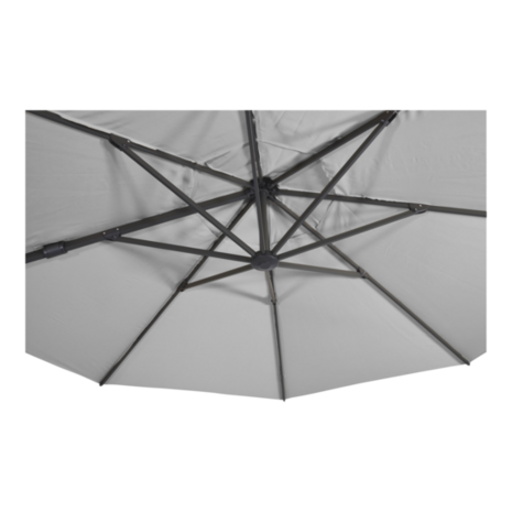 Zweefparasol VirgoFlex grijs, kantelbaar, diameter 350 cm