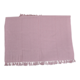 Plaid linnen, roze, 125x150 cm, set  4 stuks_