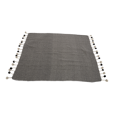 Plaid Pompon black, 125x150cm. 4 stuks_