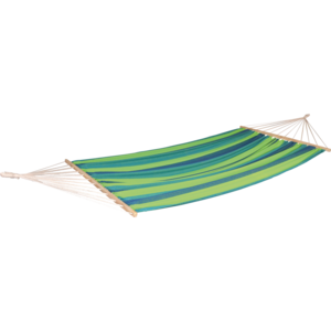 Hangmat, blauw/groen, lengte 220 cm, breedte 120 cm, 6 stuks.