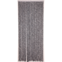 Deurgordijn Chenille, antraciet/wit, 22 strengen, 90x200 cm