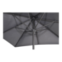 Stokparasol Virgo, grijs, diameter 3x3 meter