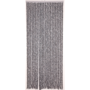 Deurgordijn Chenille, antraciet/wit, breedte 90 cm, lengte 220 cm (22 strengen)