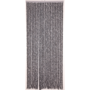 Deurgordijn Chenille, antraciet/wit, 22 strengen, 90x200 cm