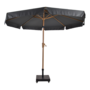 Parasol Libra houtlook grijs maat: 3 meter