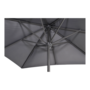 Stokparasol Virgo, grijs, diameter 3x3 meter