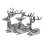 Beeld liggend Hert, aluminium 30,5x16,5x30,5 cm