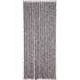 Deurgordijn Chenille, antraciet/wit, breedte 90 cm, lengte 220 cm (22 strengen)