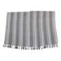 Plaid 3 Stripes, grijs/zwart/wit, 125x150 cm. 4 stuks