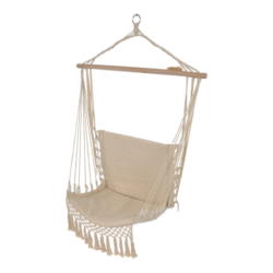 Hangmatstoel Macrame, hoogte 120 cm, breedte 50 cm, lengte 52 cm
