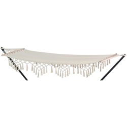Hangmat Macrame beige, lengte 200 cm, breedte 80 cm