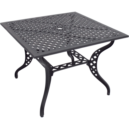Tuintafel Trafalgar Square, giet aluminium, lengte 100 cm, breedte 100 cm, hoogte 72 cm