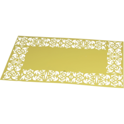 Placemat metaal groen. . Set a 12 stuks