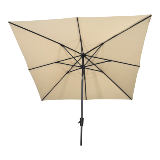 Parasol Libra, ecru 2,5x2,5 meter, knikbaar - Afbeelding 2