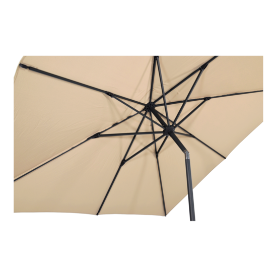 Parasol Libra, ecru 2,5x2,5 meter, knikbaar - Afbeelding 4