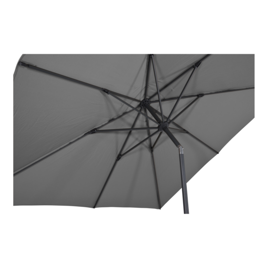 Parasol Libra grijs, 2,5x2,5 meter, knikbaar - Afbeelding 4