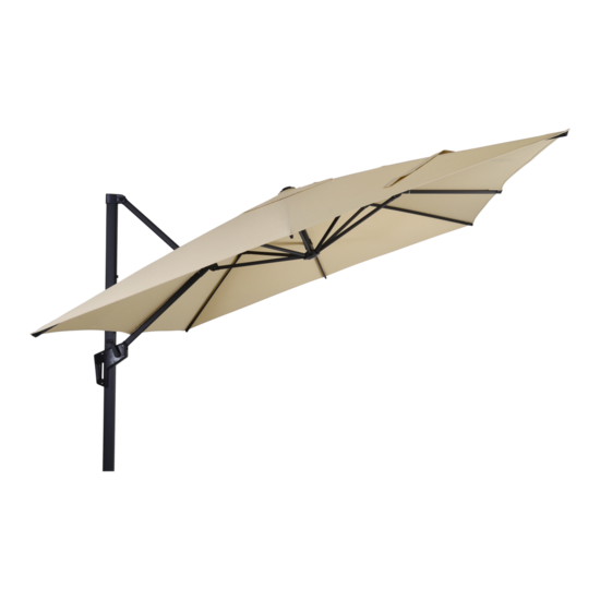 Zweefparasol Libra 2,5x2,5 meter, ecru - Afbeelding 2