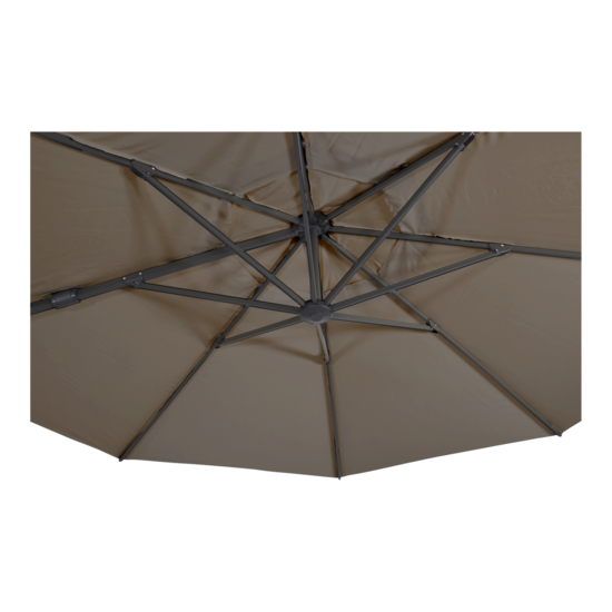 Zweefparasol VirgoFlex taupe, kantelbaar, diameter 350 cm - Afbeelding 3