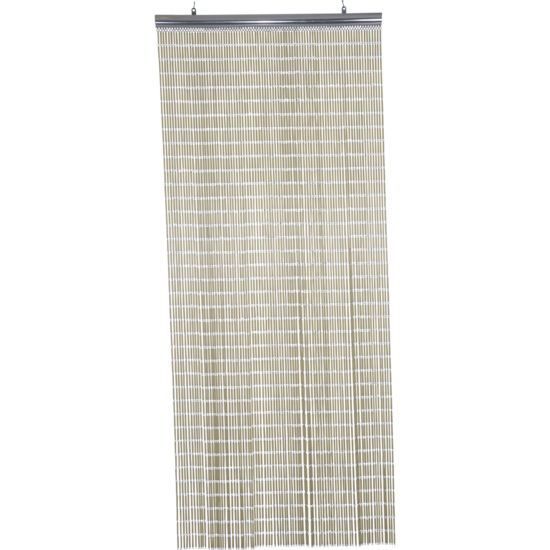 Deurgordijn PVC Tube beige, 100x230 cm
