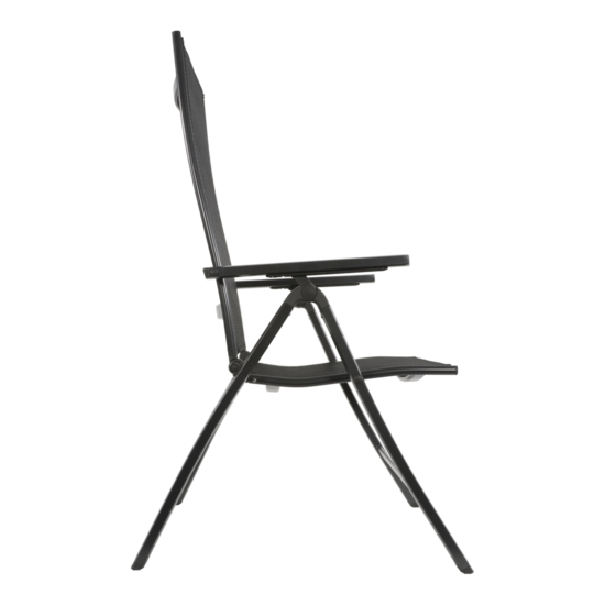 Standenstoel Carino, zwart textileen, lengte 69 cm, breedte 63 cm, hoogte 113 cm. 2 stuks - Afbeelding 2