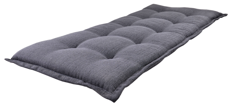 Bankkussen antraciet, lengte 120 cm, breedte 47 cm, dikte 6 cm - Afbeelding 2