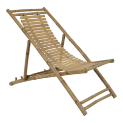 Strandstoel bamboe (set van 2)