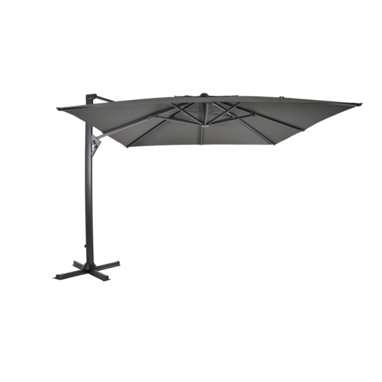 Zweefparasol Taurus grijs 3x3 meter