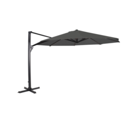 Zweefparasol Taurus grijs maat: 3,5 meter