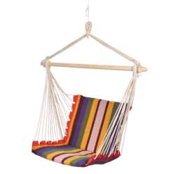 Hangmatstoel regenboog 110x47 cm, maximaal gewicht 120 kg