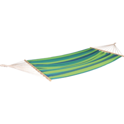 Hangmat, blauw/groen, lengte 220 cm, breedte 120 cm