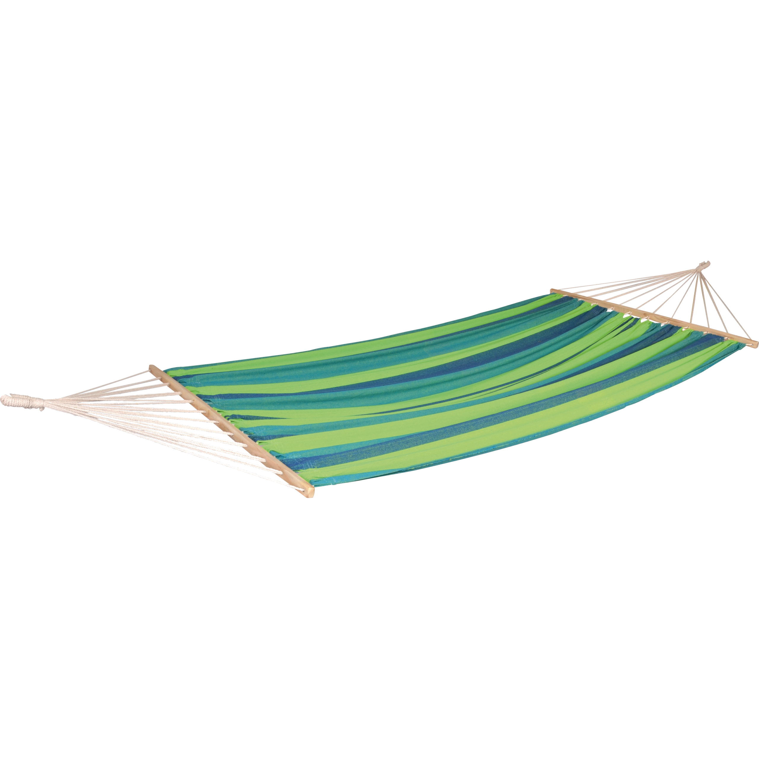 Hangmat, blauw/groen, lengte 220 cm, breedte 120 cm