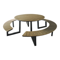 Picknickset Arezzo rond, 141 x 75 cm