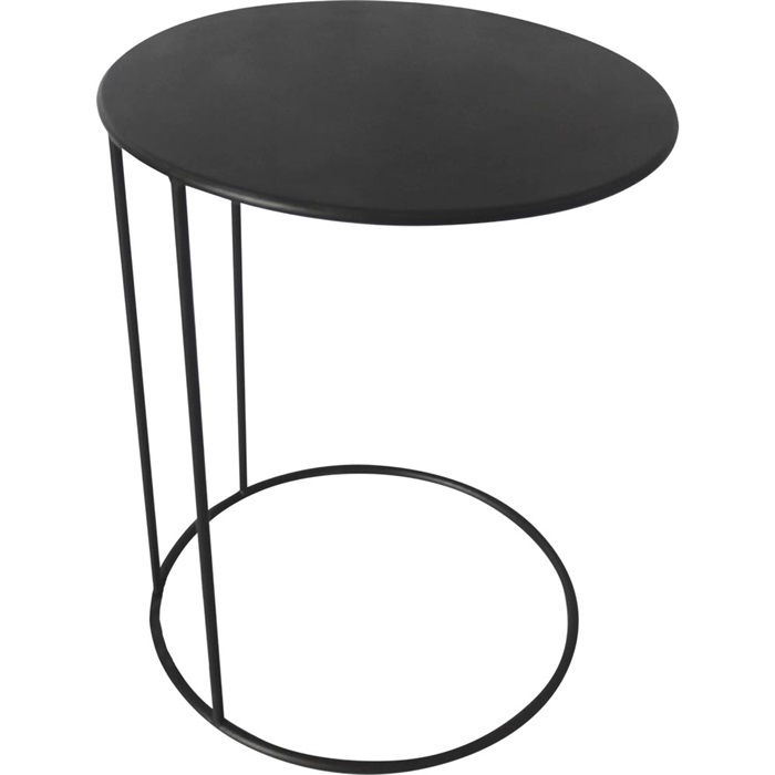 Bijzettafel Amy zwart ø40x54,5cm