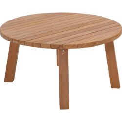 Lounge tafel teak ø80x40cm