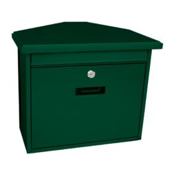 Basic wandbrievenbus met krantenvak Zamoran - groen