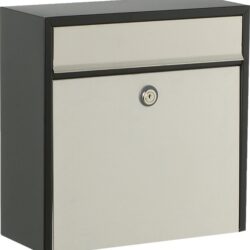 Brievenbus Allux 2500 - zwart met RVS front