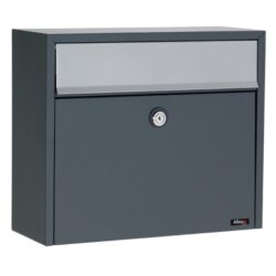 Brievenbus Allux LT150 - antraciet met grijze klep