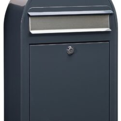 Brievenbus Bobi Classic S (slim) - donkergrijs/RVS klep