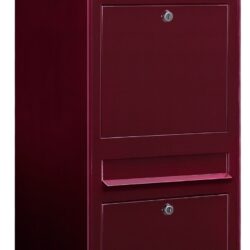 Brievenbus Bobi Duo - bordeauxrood