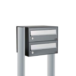 Allux Brievenbusunit Hive set vrijstaand 1-breed, 2-hoog - antraciet