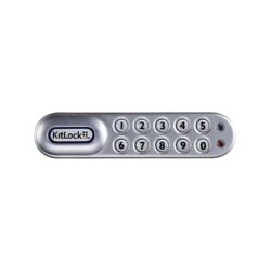 KitLock KitLock elektronisch pincodeslot horizontaal rechts - zilvergrijs