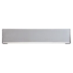 Hardbrass Tochtklep rechthoek 340x75mm - RVS