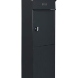 Vrijstaande brievenbus SafePost Tiamat 855 - antracietgrijs/RVS dak