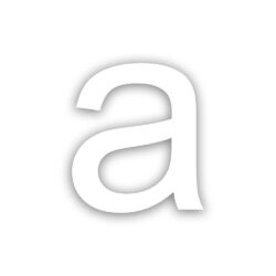 Novioproducts Zelfklevende aluminium huisletter Nova - wit