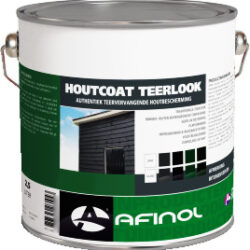 Afinol Houtcoat Teerlook Glans Antraciet 2,5 liter
