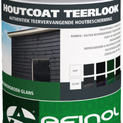 Afinol Houtcoat Teerlook Glans Zwart 750 ml