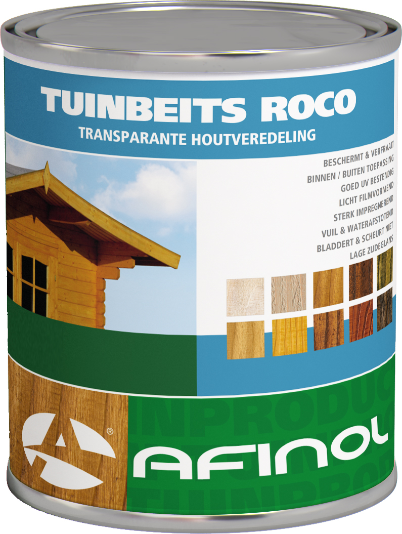 Afinol Tuinbeits Roco Transparant Wolmangroen 750 ml
