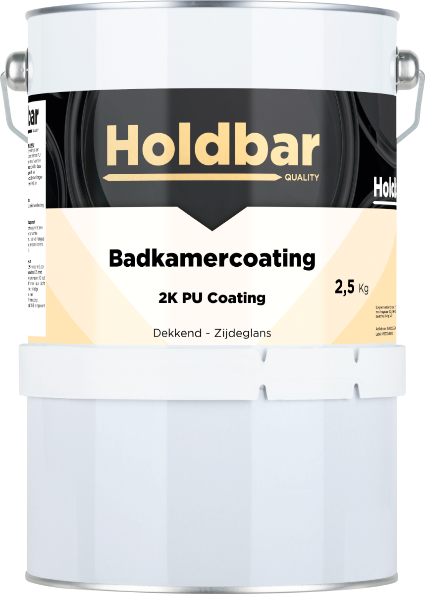 Holdbar Badkamercoating Katoen (RAL 9001) 2,5 kg